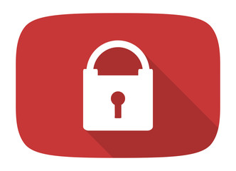 padlock flat design modern icon