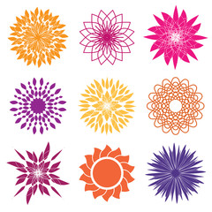 Flower Vector Icons - Abstract and Unusual Forms