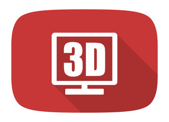 3d display flat design modern icon