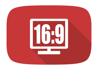 16 9 display flat design modern icon