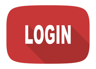 login flat design modern icon