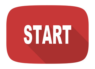 start flat design modern icon