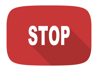 stop flat design modern icon