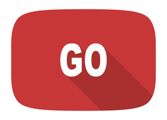 go flat design modern icon
