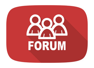forum flat design modern icon