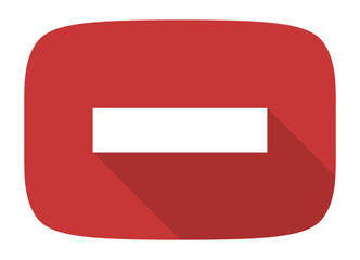 minus flat design modern icon