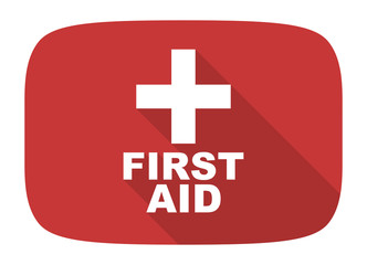 Obraz premium first aid flat design modern icon