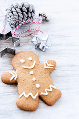 Cute gingerbread man