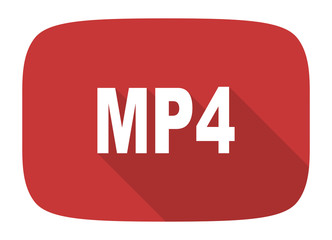 mp4 flat design modern icon