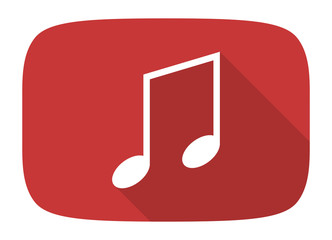 music flat design modern icon