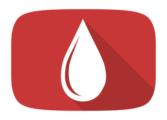 water drop flat design modern icon