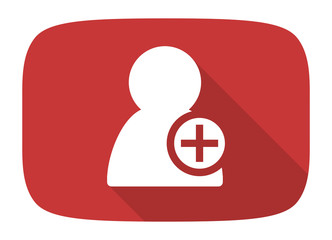 add contact flat design modern icon
