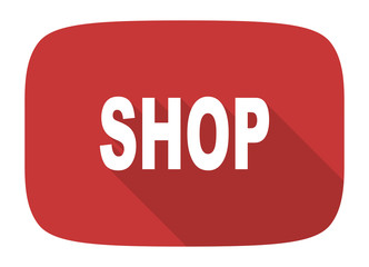 shop flat design modern icon