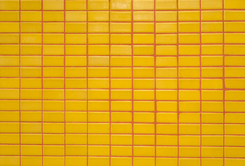orange tile wall
