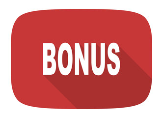bonus flat design modern icon