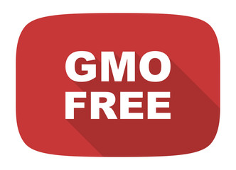 gmo free flat design modern icon