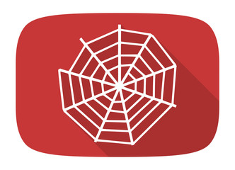 spider web flat design modern icon