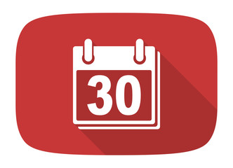 calendar flat design modern icon