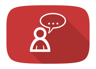 forum flat design modern icon