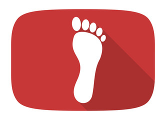 foot flat design modern icon