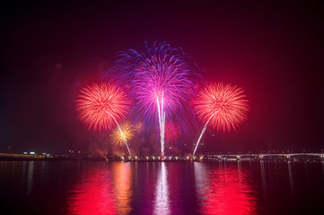 Firework festival in Korea.