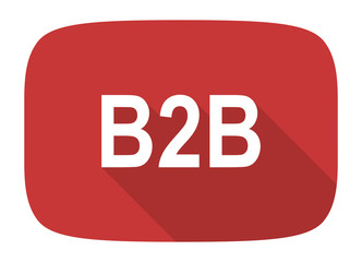 b2b flat design modern icon