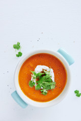 Roasted vegetable tomato soup