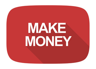 make money flat design modern icon