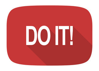do it flat design modern icon