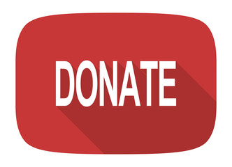 donate flat design modern icon
