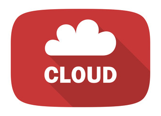 cloud flat design modern icon