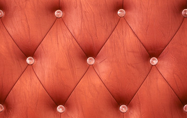 red sofa leather background