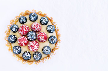 Colourful appetising tart