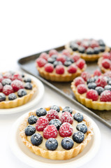 Icing sugar coated desserts
