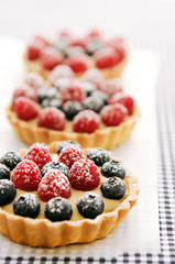 Delicious berry tarts