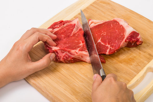 Cut the steak