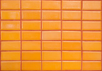 orange tile wall