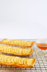Glazed apple galettes