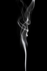 Abstract smoke on black background