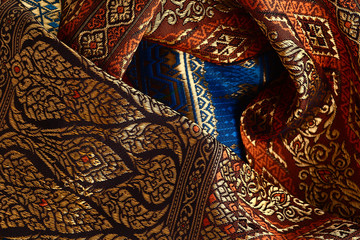 Antique Asian textile detail.
