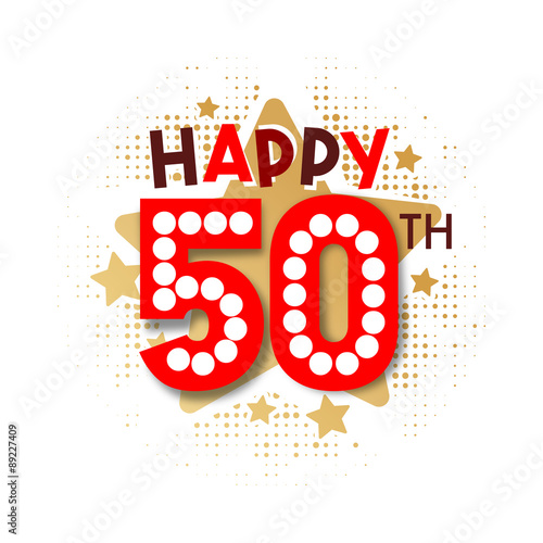 Download "Happy 50th Birthday" Stock image and royalty-free vector ...