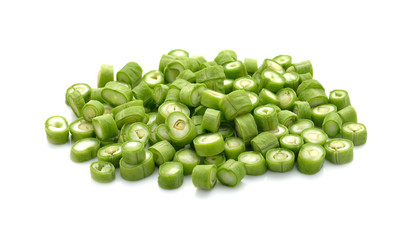 yardlong bean isolated on white background