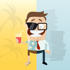 urlaub business mann erholung geschäftsmann