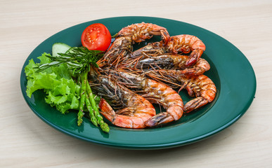 Grilled prawns