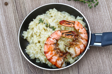Risotto with prawn