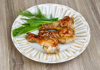 Grilled chicken legs