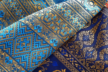 Antique Asian textile detail.
