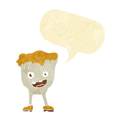 cartoon tooth with speech bubble