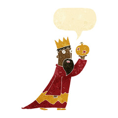 one of the three wise men with speech bubble