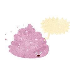 cartoon cloud character with speech bubble